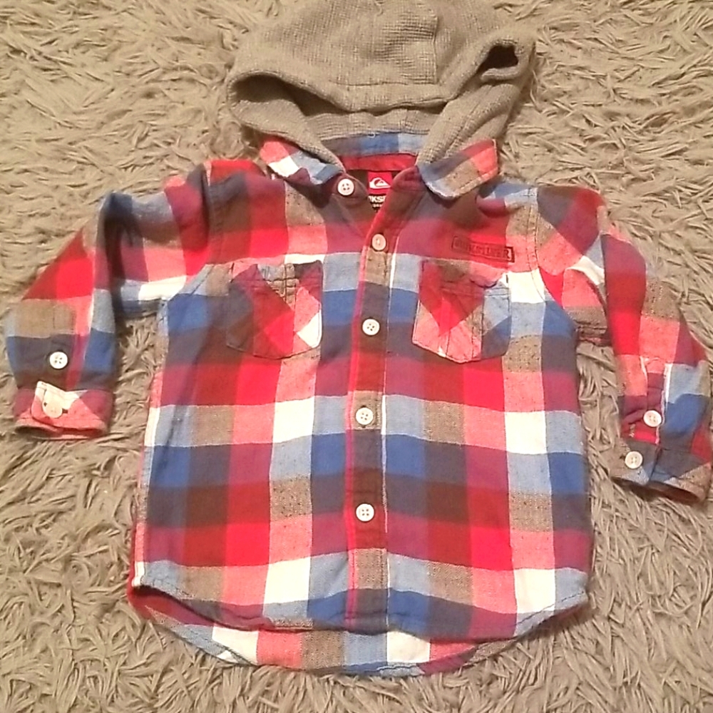 Quicksilver Hooded Flannel